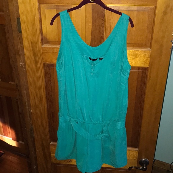 New York & Company Teal Romper - Picture 2 of 7